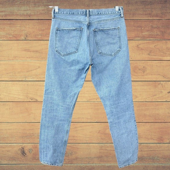 AGOLDE Jamie Jeans Distressed Sz 28 Button Fly Organic Cotton A045-1139‎ - Picture 2 of 15